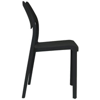 Marvin Sedia In Polipropilene Manu Arredo di Design Sedia per Esterno e Interno Impilabile Sedie per G 2 SEDIE MANU NERO