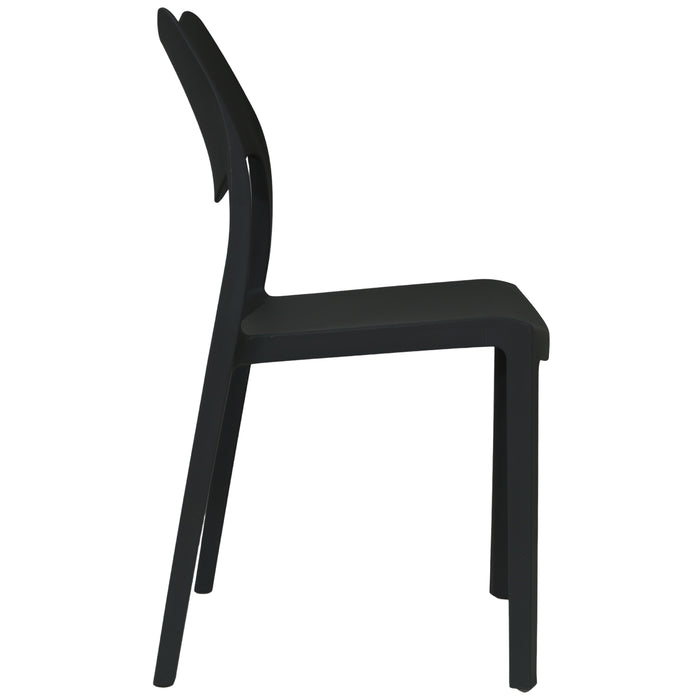 Marvin Sedia In Polipropilene Manu Arredo di Design Sedia per Esterno e Interno Impilabile Sedie per G 2 SEDIE MANU NERO
