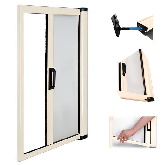 Zanzariera Avvolgibile Orizzontale per Porte IRS Opera 140x240cm–apertura singola COLORE: AVORIO