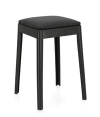 Sgabello in Plastica con Seduta Imbottita Scooby Impilabile Bizzotto Colore: Nero