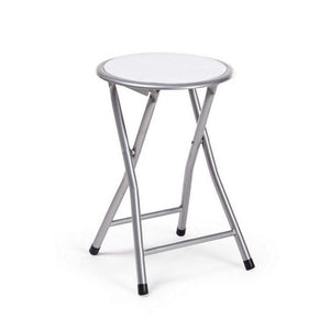 Sgabello Pieghevole Portatile in Acciaio Joy Bizzotto Colore: Bianco
