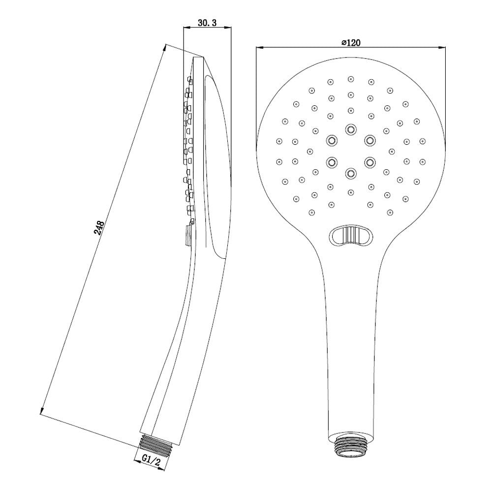 Doccino serie eclipse a tre getti.