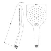 Doccino serie eclipse a tre getti.