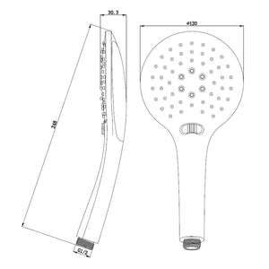 Doccino serie eclipse a tre getti.