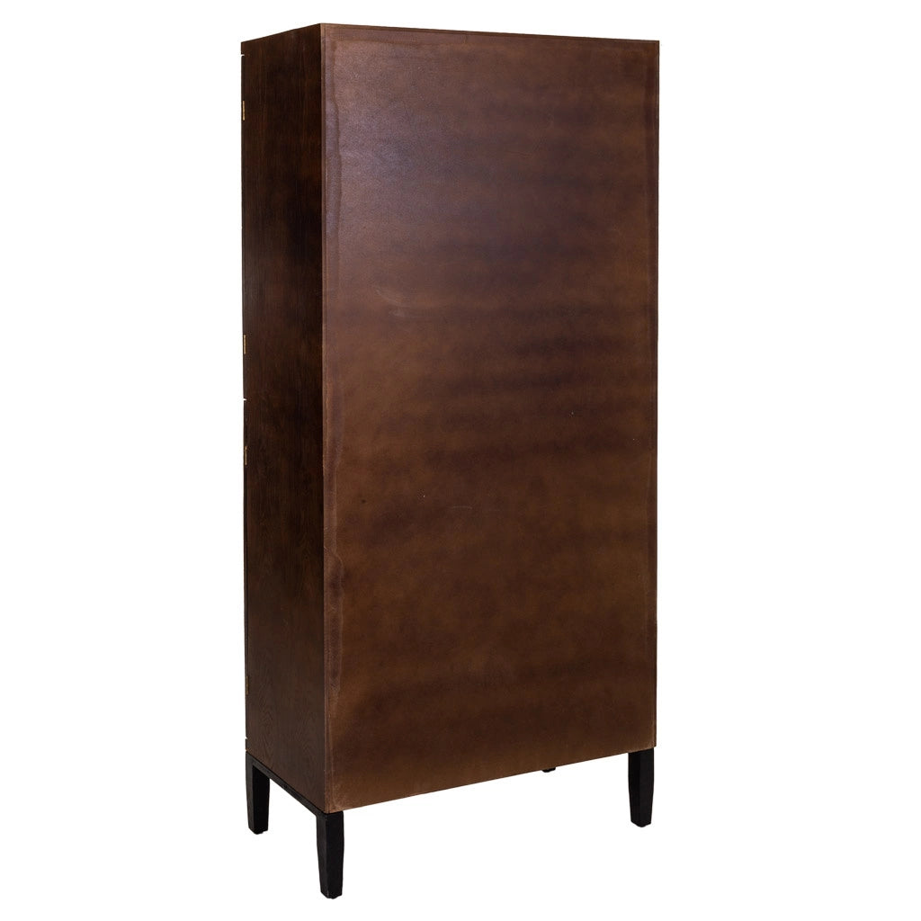 Armadio in legno marrone 86x41x180h
