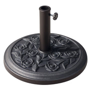 Base per Ombrellone da Giardino 9 kg ¨C Zephmum ¨C Bronce ?45,5x31 cm per 38/48mm