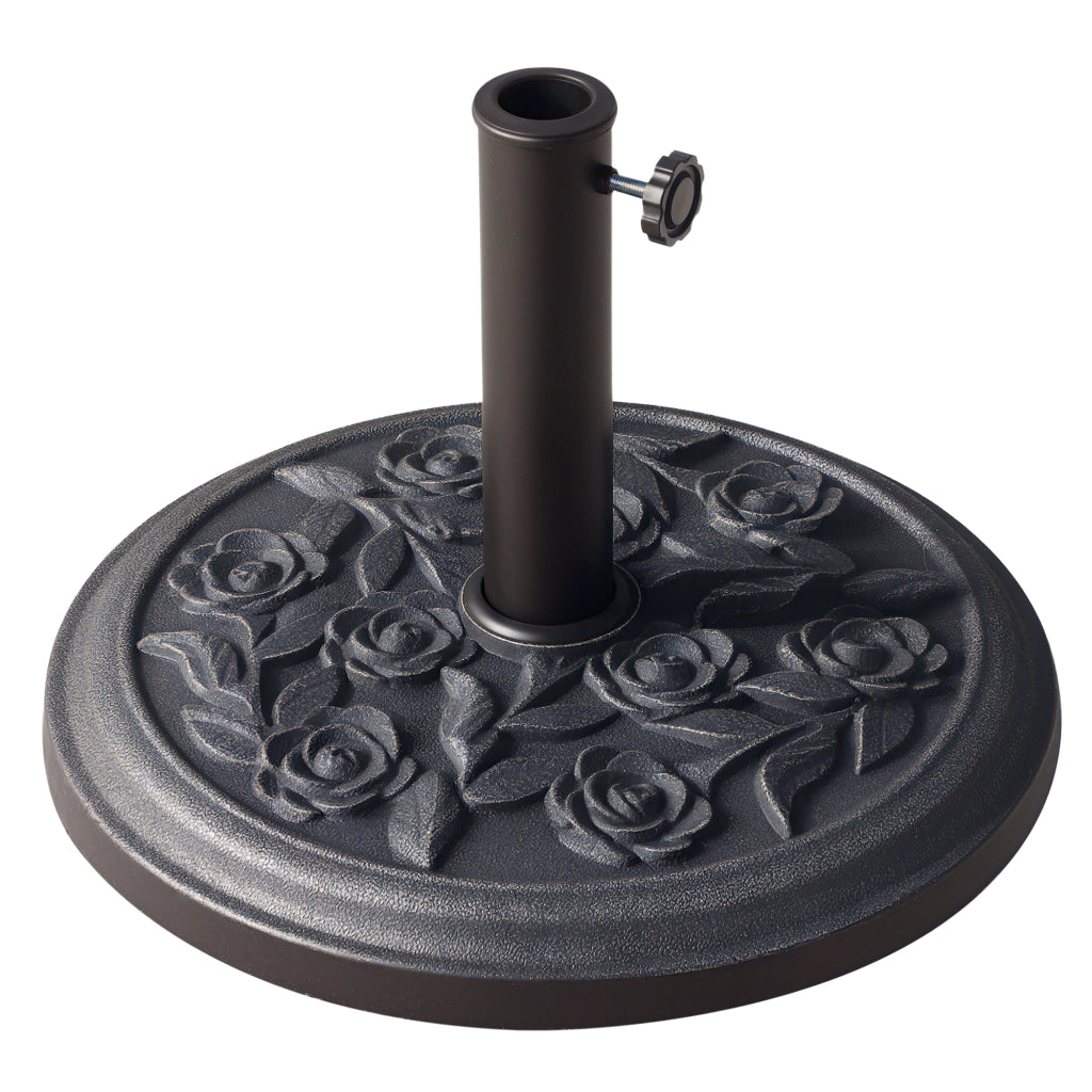 Base per Ombrellone da Giardino 9 kg ¨C Zephmum ¨C Bronce ?45,5x31 cm per 38/48mm