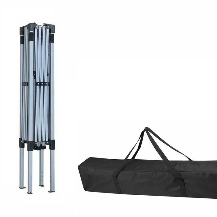 Gazebo 3x3 Pieghevole Blu Impermeabile Pieghevole Tendone Giardino Con Sacca