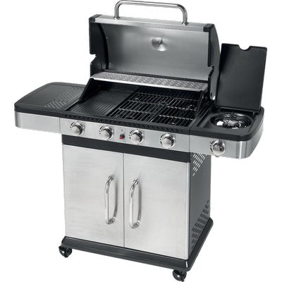 BARBECUE GAS INDIANAPOLIS 4+1 TITANIUM OMPAGRILLFUOCHI 5 CM 132X60 H.CM 138