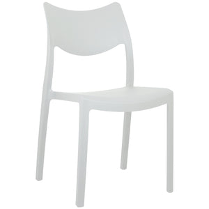 Marvin Sedia In Polipropilene Manu Arredo di Design Sedia per Esterno e Interno Impilabile Sedie per 1 SEDIA MANU BIANCO