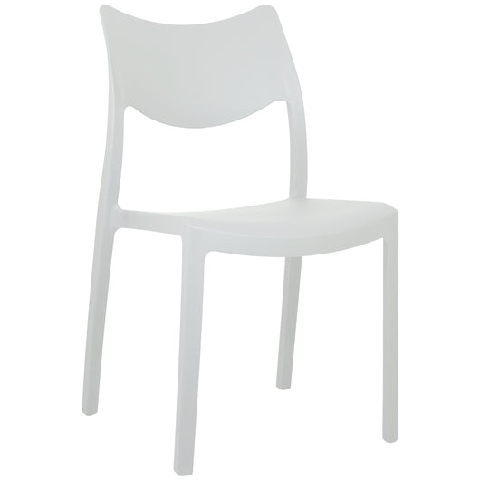 Marvin Sedia In Polipropilene Manu Arredo di Design Sedia per Esterno e Interno Impilabile Sedie per 1 SEDIA MANU BIANCO