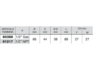 Innesto rapido a valvola Faster tipo femmina push pull serie PV innesto 1/2 - 81217