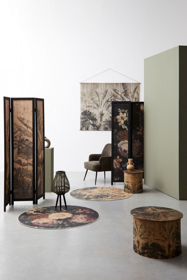 Set 6 Tappeti in Bamboo Marrone Boho da Interno 120 - STARDUST