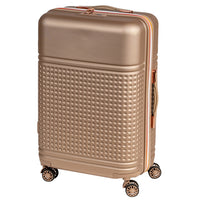 Set 4 Valigie Rigide in ABS da Viaggio Oro con Ruote Easy Roll e Beauty Case