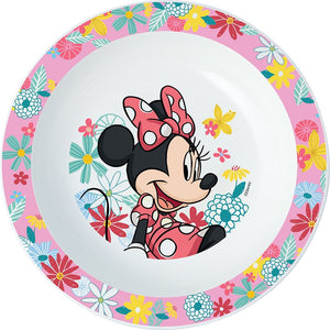Piatto Fondo Originale Disney Minnie in plastica rigida per bambini.