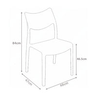 Marvin Sedia In Polipropilene Manu Arredo di Design Sedia per Esterno e Interno Impilabile Sedie per 4 SEDIE MANU BIANCO