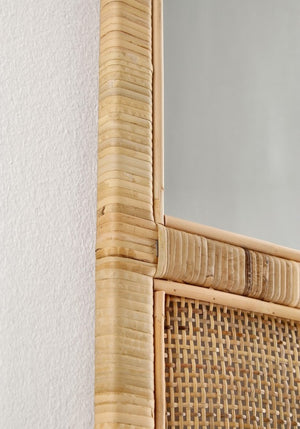 Specchio Arco Legno Marrone Boho da Interno 50×70 - EDWARDS