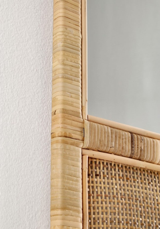 Specchio Arco Legno Marrone Boho da Interno 50×70 - EDWARDS