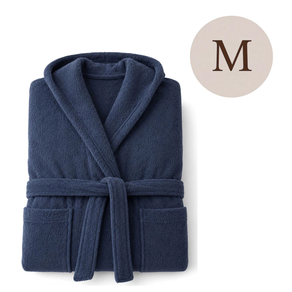 Satoka, Accappatoio 100% Cotone con Cappuccio, blu