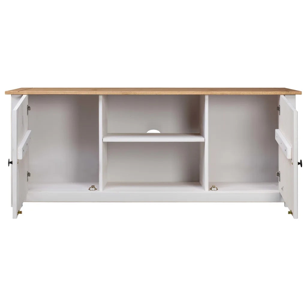 Mobile TV 120x40x50 cm in Legno Massello di Pino Panama Range 282672
