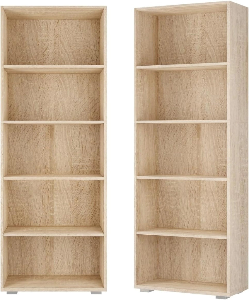 ® Libreria Scaffale Vela 190cm 5 Ripiani Mobile Archiviazione Documenti Ufficio Soggiorno