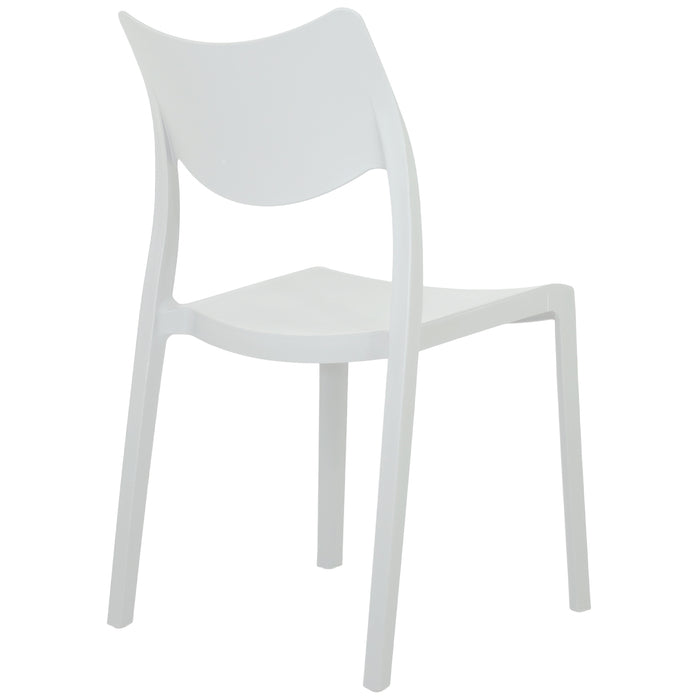 Marvin Sedia In Polipropilene Manu Arredo di Design Sedia per Esterno e Interno Impilabile Sedie per 4 SEDIE MANU BIANCO