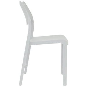 Marvin Sedia In Polipropilene Manu Arredo di Design Sedia per Esterno e Interno Impilabile Sedie per 1 SEDIA MANU BIANCO