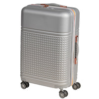 Set 4 Valigie Rigide in ABS da Viaggio Silver con Ruote Easy Roll e Beauty Case