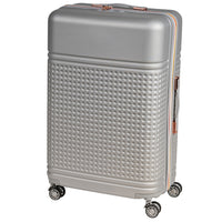 Set 4 Valigie Rigide in ABS da Viaggio Silver con Ruote Easy Roll e Beauty Case