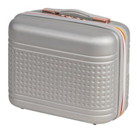 Set 4 Valigie Rigide in ABS da Viaggio Silver con Ruote Easy Roll e Beauty Case