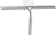 Wisser per doccia in acciaio inossidabile - 30 cm largo - senza perforazione, wisser per doccia con silicone, wisser per doccia con gancio, wisser per doccia per finestra, wisser per doccia per parete