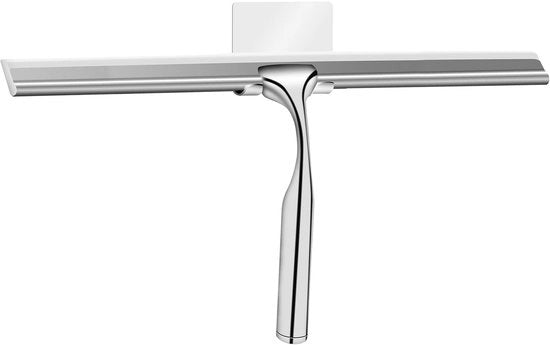 Wisser per doccia in acciaio inossidabile - 30 cm largo - senza perforazione, wisser per doccia con silicone, wisser per doccia con gancio, wisser per doccia per finestra, wisser per doccia per parete