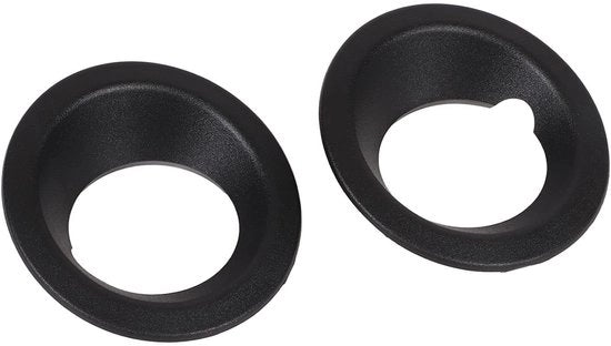 Copertura Fari Antifoglio per Bumper - 2 Pezzi - Nero - Compatibile con E83 X3 2004-2006 - Alta Qualità - Copertura Fari Antifoglio