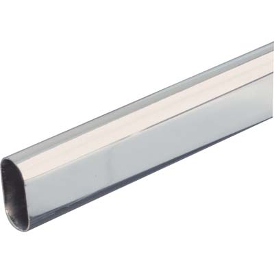 TUBO ARMADIO OVALE CROMATOACCIAIO SALDATO MM 30X15 MT 3