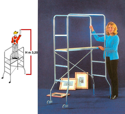 ponteggio acciaio trio 60x130xh188 cm cod:ferx.12179