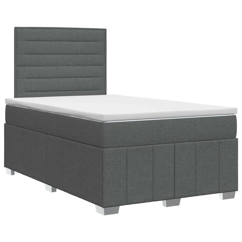 Letto box spring con materasso Grigio Scuro 120 x 200 cm 3454107