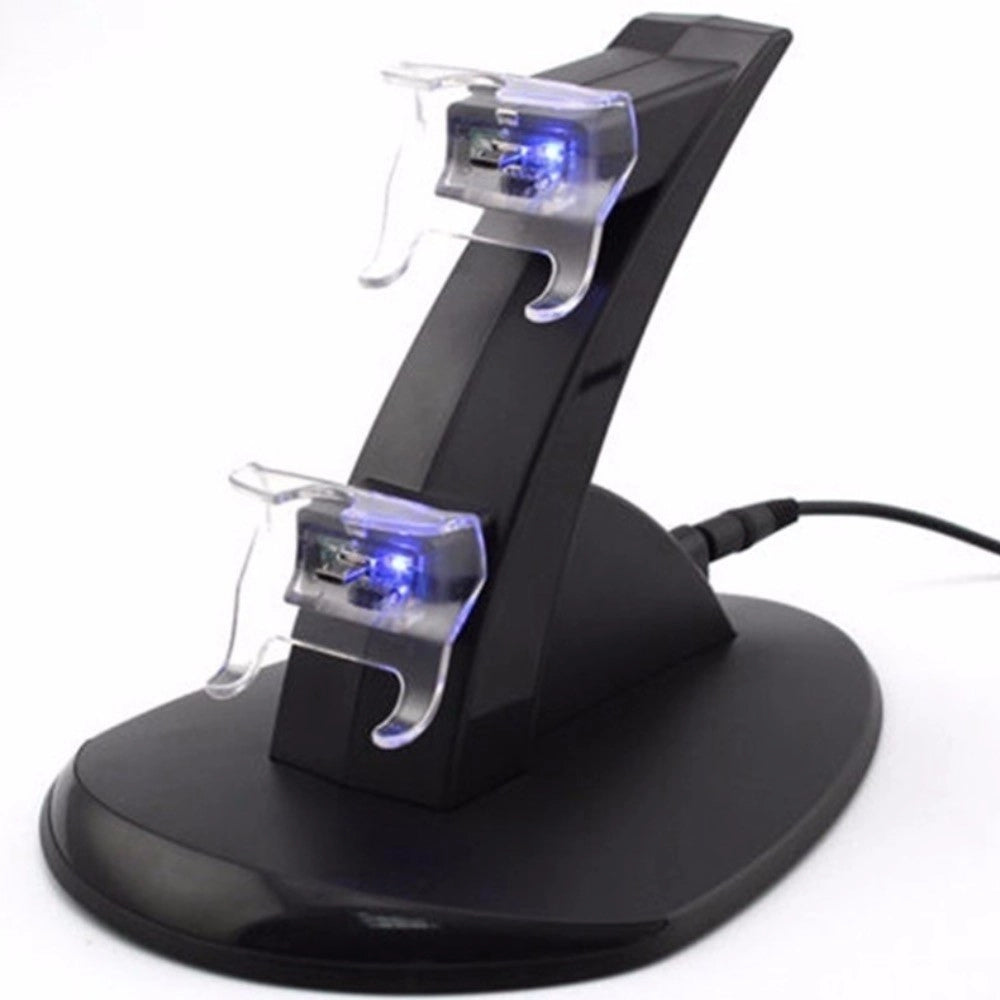 Trade Shop - Base Stand Caricatore Doppio Per 2 Joypad X-box One Controller Joystick Con Usb -