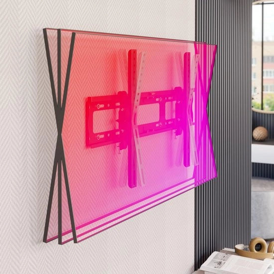 Supporti per TV Plana e Curva, Supporto per TV alla Parete - Braccio per TV alla Parete Super Resistente per TV da 37 a 75 pollici