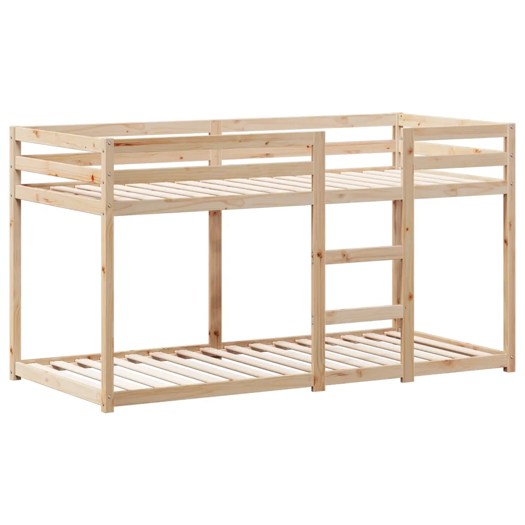 Letto singolo | Letto per adulti | Letto a Castello con Tetto 75x190 cm in Legno Massello di Pino