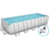 PISCINA POWER STEEL 5612B BESTWAYFILTRO SABBIA LT/H 5.678 CM 640X274 H.CM 132