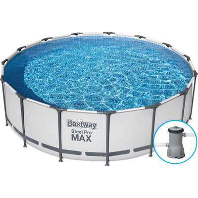 PISCINA STEEL PRO MAX 56438 BESTWAYFILTRO LT/H 3.028 CM 457 H.CM 122