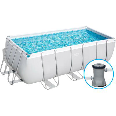 PISCINA POWER STEEL 56456 BESTWAYFILTRO LT/H 2.006 CM 412X201 H.CM 122