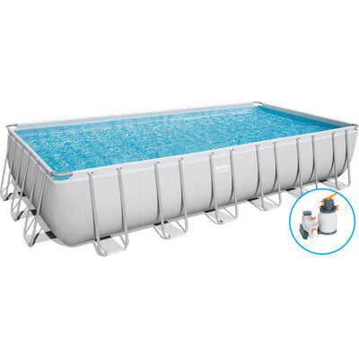 PISCINA POWER STEEL 56475 BESTWAYFILTRO SABBIA LT/H 5.678 CM 732X366 H.CM 132