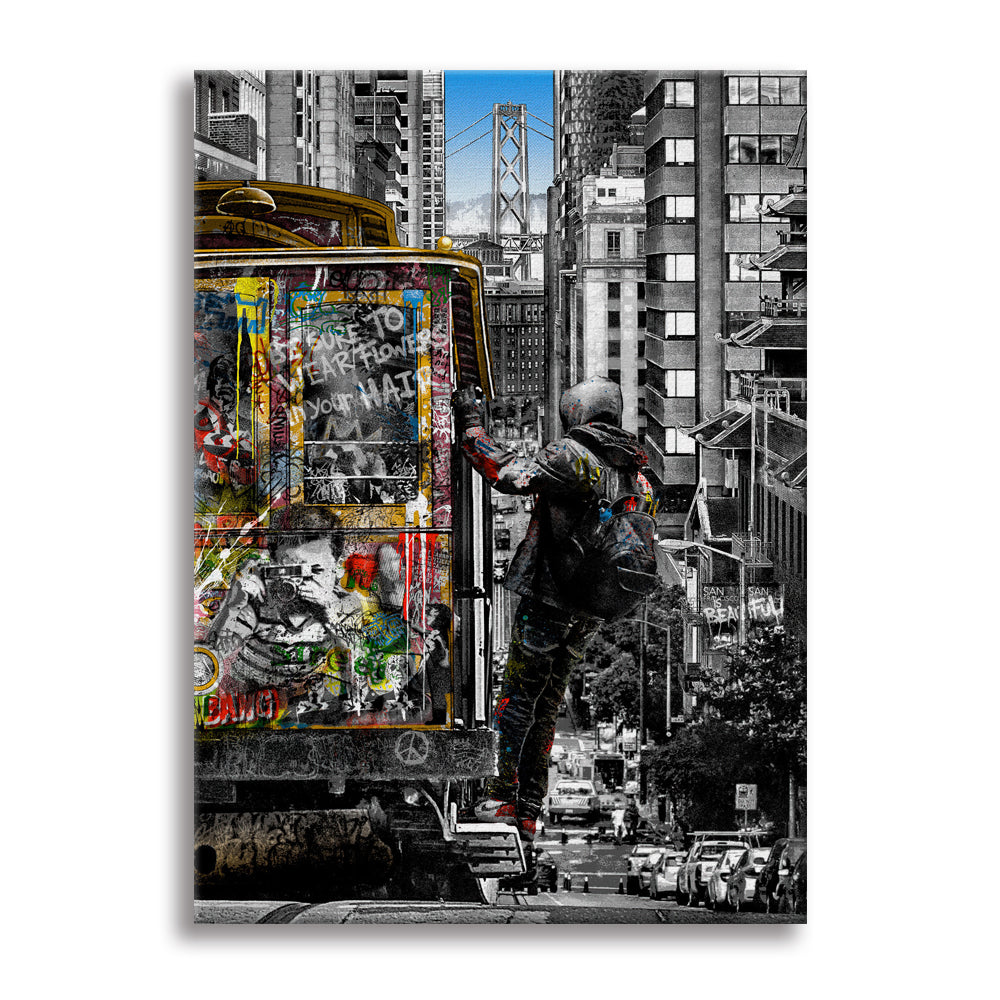 49ers -  Quadro Canvas Contemporaneo su telaio in legno Misura: 100x140 cm