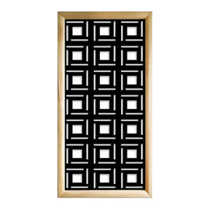 4SIDES - Moduli Decorativi in Legno e PVC Misura: 73x148 cm, Colore: nero