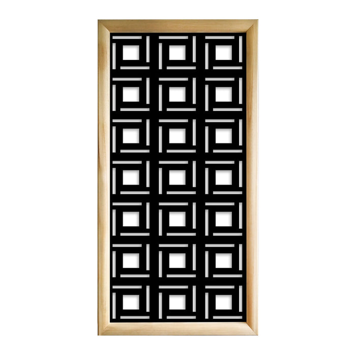 4SIDES - Moduli Decorativi in Legno e PVC Misura: 73x148 cm, Colore: nero