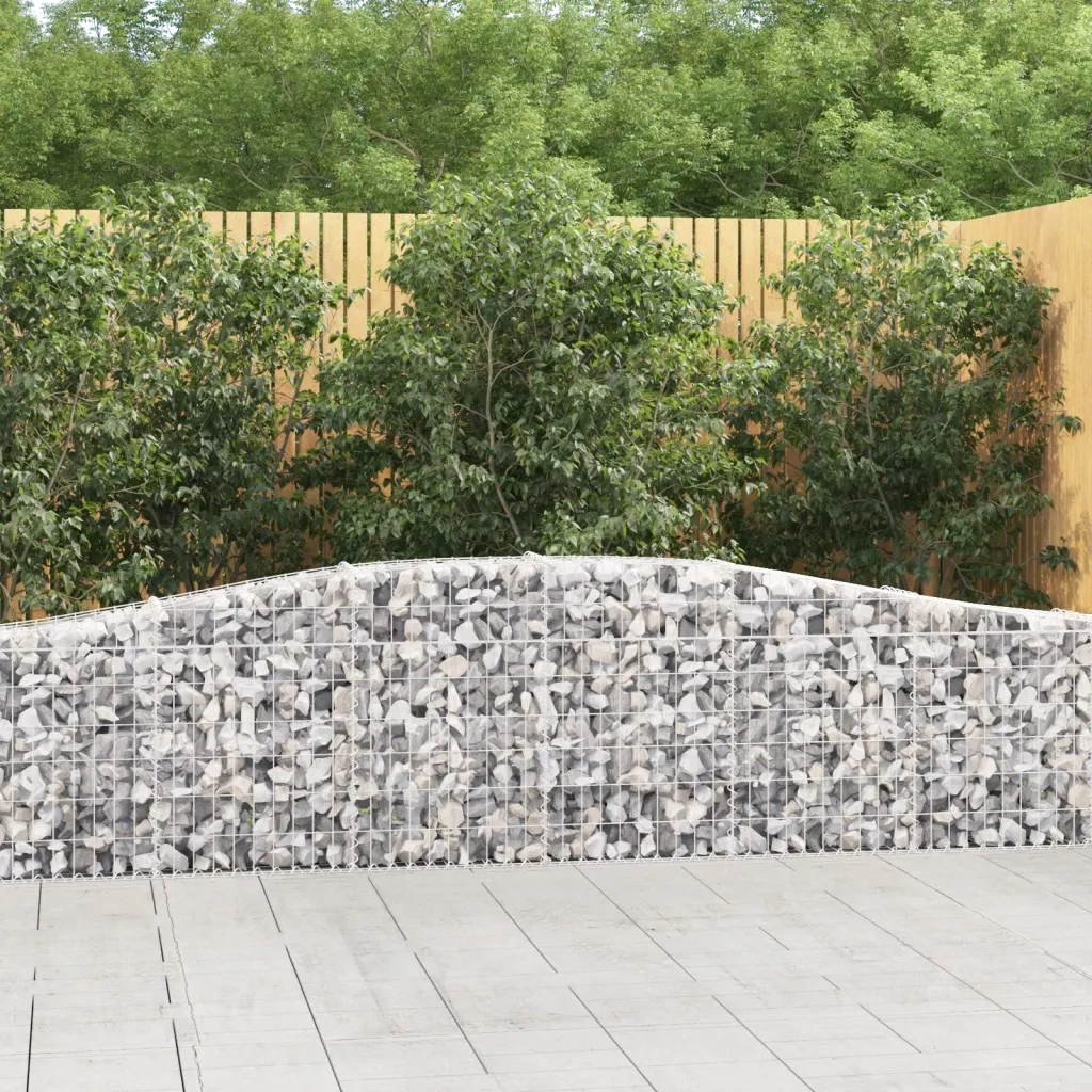 Cesti Gabbioni ad Arco 20 pz 400x30x60/80 cm Ferro Zincatocod mxl 99982