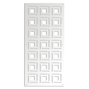 4SIDES - Pannello in PVC traforato - Parasole Colore: bianco, Misura: 50x150 cm