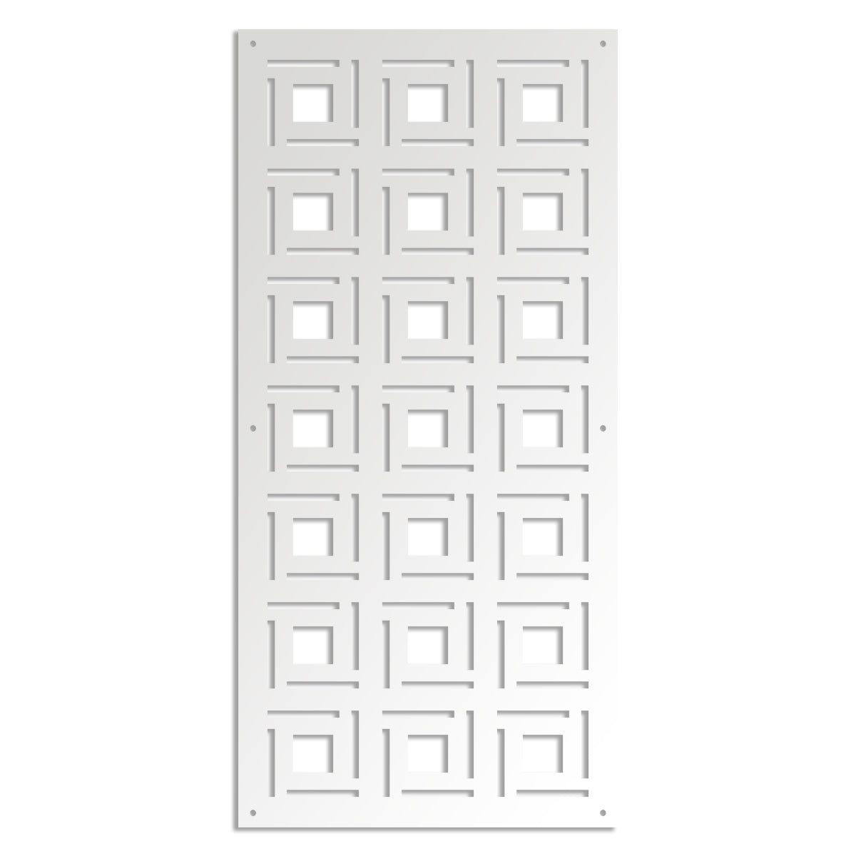 4SIDES - Pannello in PVC traforato - Parasole Misura: 73x148 cm, Colore: bianco