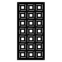 4SIDES - Pannello in PVC traforato - Parasole Colore: nero, Misura: 47x94 cm